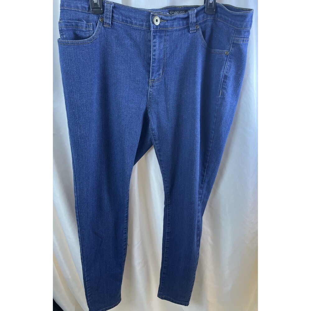 Forever 21 Plus Size Women’s Denim Jeans Size 16 Regular Medium Wash Preppy